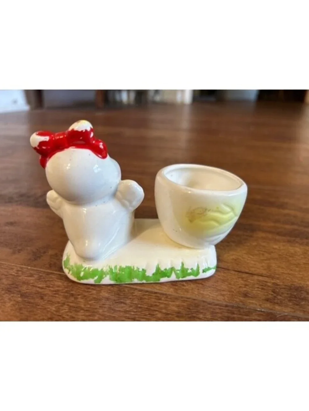Vintage Ceramic Chicken Egg Cup Holder